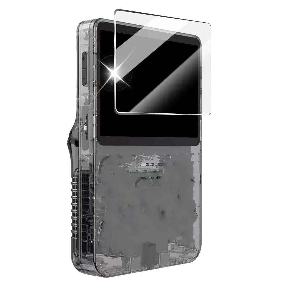 4 in 1 For R36S/R35S Screen Protector Tempered Glass Film & Game Console Storage Bag EVA Portable Protective Case For R36S/R35S
