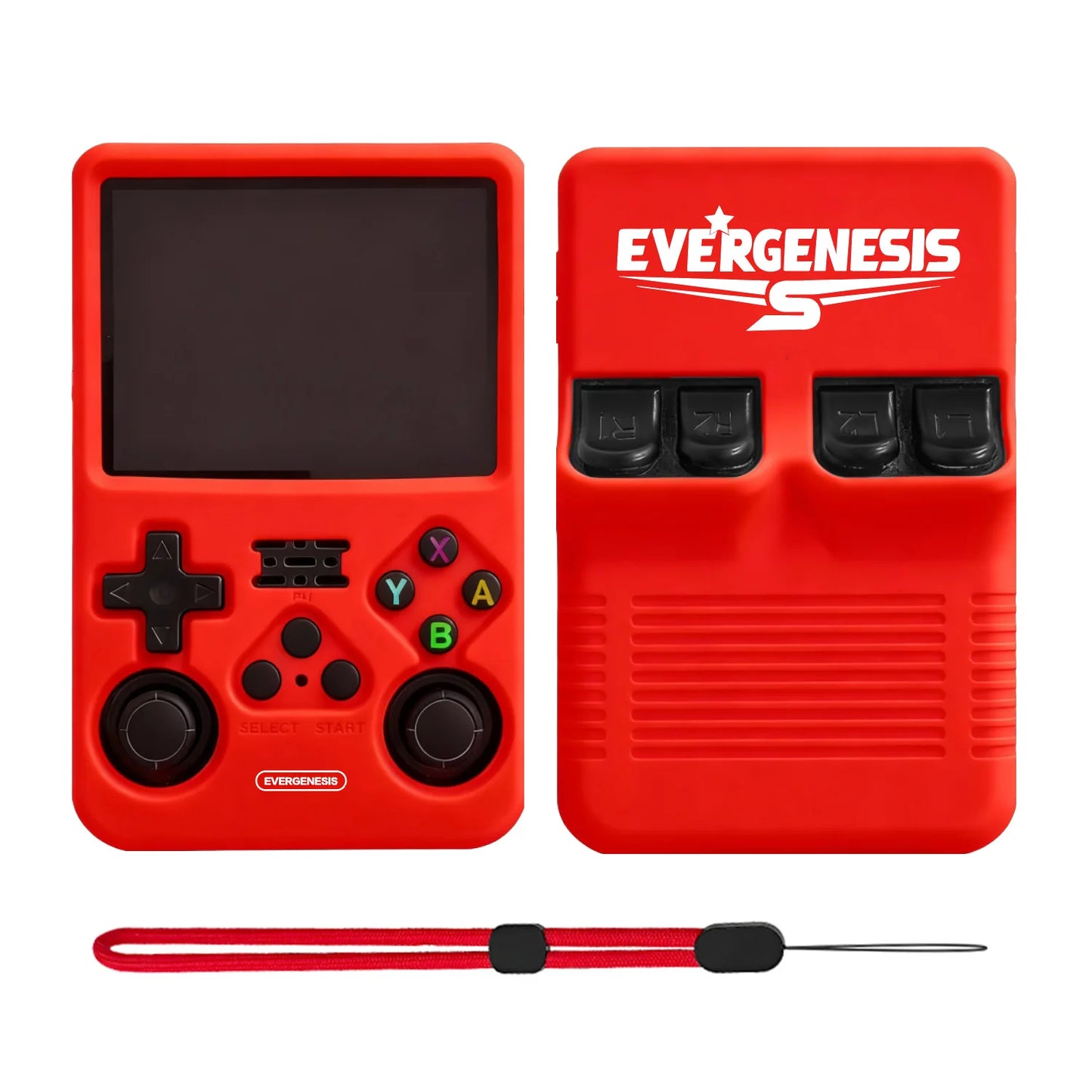 R36S Protective Case Set for R36S Handheld Game Console Silicone Cover EVA Carrying Bag Screen Protector Thumb Grips Accessories