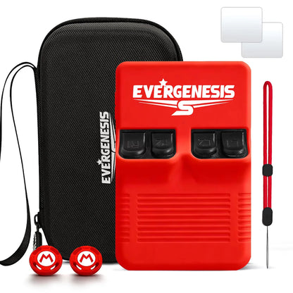 R36S Protective Case Set for R36S Handheld Game Console Silicone Cover EVA Carrying Bag Screen Protector Thumb Grips Accessories