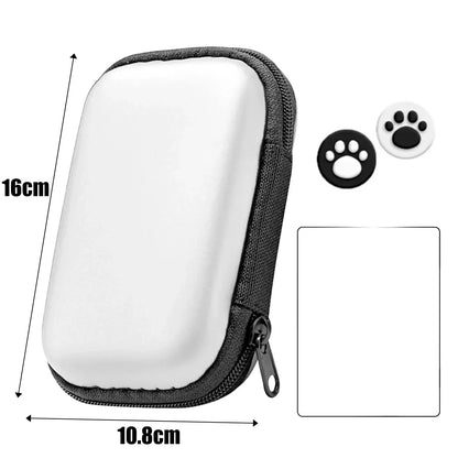 4 in 1 For R36S/R35S Screen Protector Tempered Glass Film & Game Console Storage Bag EVA Portable Protective Case For R36S/R35S