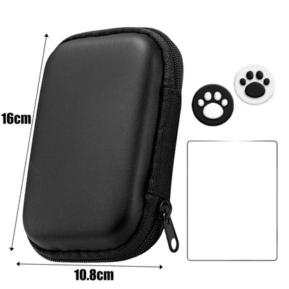 4 in 1 For R36S/R35S Screen Protector Tempered Glass Film & Game Console Storage Bag EVA Portable Protective Case For R36S/R35S